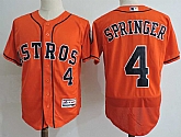 Houston Astros #4 George Springer Orange Flexbase Stitched MLB Jersey,baseball caps,new era cap wholesale,wholesale hats